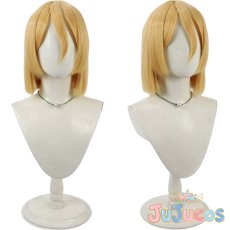 画像1: 七海龍水　コスプレウィッグ　ドクターストーン（Dr.STONE）　コスプレ鬘　JUJUcosplay (1)