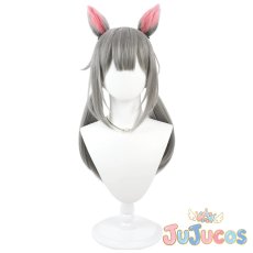 画像2: VTuber　甘城なつき　制服　コスプレウィッグ　バーチャルYouTuber　コスプレ鬘　JUJUcosplay (2)