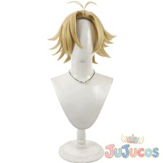 画像2: 桃宮唾切　コスプレウィッグ　桃源暗鬼　コスプレ鬘　JUJUcosplay (2)