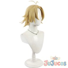 画像3: 桃宮唾切　コスプレウィッグ　桃源暗鬼　コスプレ鬘　JUJUcosplay (3)