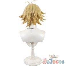 画像5: 桃宮唾切　コスプレウィッグ　桃源暗鬼　コスプレ鬘　JUJUcosplay (5)