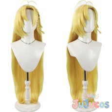 画像1: 弦巻マキ　Synthesizer V　コスプレウィッグ　VOICEPEAK　コスプレ鬘　JUJUcosplay (1)