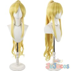 画像1: 黒埼ちとせ　青き女王の夜想曲　コスプレウィッグ　アイドルマスター シンデレラガールズ　コスプレ鬘　JUJUcosplay (1)