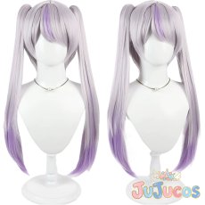 画像1: Vtuber　ラプラス・ダークネス（La+ Darknesss）　2024新衣装2　コスプレウィッグ　バーチャルYouTuber　コスプレ鬘　JUJUcosplay (1)