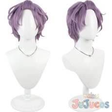 画像1: 歌仙兼定　内番　コスプレウィッグ　刀剣乱舞　コスプレ鬘　JUJUcosplay (1)