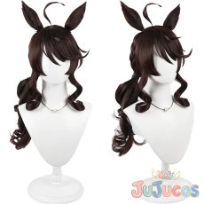 画像1: デアリングタクト　白に至る純真　コスプレウィッグ　ウマ娘プリティーダービー　コスプレ鬘　JUJUcosplay (1)