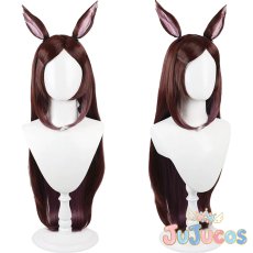 画像1: サクラバクシンオー(ダンス衣装)　コスプレウィッグ　ウマ娘プリティーダービー　コスプレ鬘　JUJUcosplay (1)