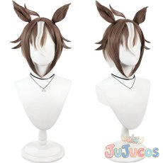 画像1: ルーラーシップ　勝負服　コスプレウィッグ　ウマ娘プリティーダービー　コスプレ鬘　JUJUcosplay (1)