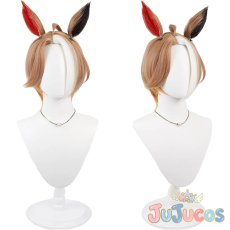 画像1: カジノドライヴ　勝負服　コスプレウィッグ　ウマ娘プリティーダービー　コスプレ鬘　JUJUcosplay (1)
