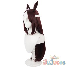 画像4: スペシャルウィーク　ロングヘア　コスプレウィッグ　ウマ娘プリティーダービー　コスプレ鬘　JUJUcosplay (4)