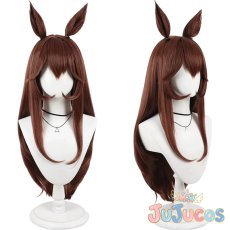 画像1: ジェンティルドンナ　La dama perfetta　コスプレウィッグ　ウマ娘プリティーダービー　コスプレ鬘　JUJUcosplay (1)