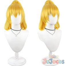 画像1: 黄瀬やよい(キュアピース)　コスプレウィッグ　スマイルプリキュア!　コスプレ鬘　JUJUcosplay (1)