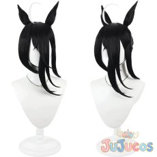 画像1: マンハッタンカフェ　幽玄薔薇　コスプレウィッグ　ウマ娘プリティーダービー　コスプレ鬘　JUJUcosplay (1)