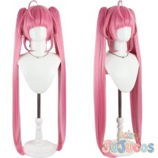 画像1: 星奈ひかる(キュアスター)　変身後　コスプレウィッグ　スター☆トゥインクルプリキュア　コスプレ鬘　JUJUcosplay (1)
