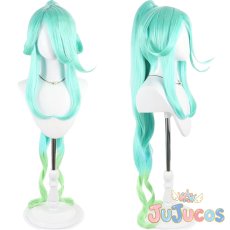 画像1: キュアエクレール　コスプレウィッグ　名探偵プリキュア!　コスプレ鬘　JUJUcosplay (1)