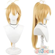 画像1: 弦巻マキ　コスプレウィッグ　VOICEPEAK　コスプレ鬘　JUJUcosplay (1)