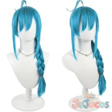 画像1: VTuber　緑仙　チャイナストリート　コスプレウィッグ　バーチャルYouTuber　コスプレ鬘　JUJUcosplay (1)