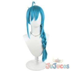 画像2: VTuber　緑仙　チャイナストリート　コスプレウィッグ　バーチャルYouTuber　コスプレ鬘　JUJUcosplay (2)