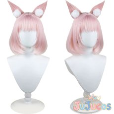 画像1: 吉野ニコ　コスプレウィッグ　ブルーアーカイブ　コスプレ鬘　JUJUcosplay (1)