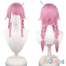 画像1: 千石ユノ　三つ編みツインテール　コスプレウィッグ　BanG Dream!（バンドリ！）　コスプレ鬘　JUJUcosplay (1)