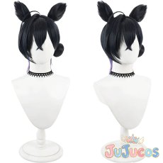 画像1: 漆原カグヤ　コスプレウィッグ　ブルーアーカイブ　コスプレ鬘　JUJUcosplay (1)