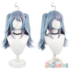 画像1: Vtuber　水宮枢　コスプレウィッグ　バーチャルYouTuber　コスプレ鬘　JUJUcosplay (1)