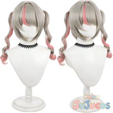 画像1: VTuber　魔界ノりりむ　Cherry Cherish　コスプレウィッグ　バーチャルYouTuber　コスプレ鬘　JUJUcosplay (1)