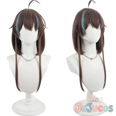 画像1: VTuber　夏色まつり　正月衣装　コスプレウィッグ　バーチャルYouTuber　コスプレ鬘　JUJUcosplay (1)