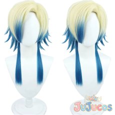 画像1: ミヒャエル・カイザー　コスプレウィッグ　ブルーロック　コスプレ鬘　JUJUcosplay (1)