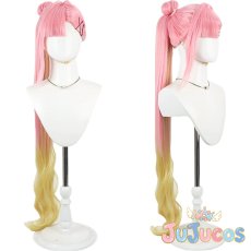 画像1: 安養寺姫芽　アイドゥーミー　コスプレウィッグ　ラブライブ！蓮ノ空女学院スクールアイドルクラブ　コスプレ鬘　JUJUcosplay (1)