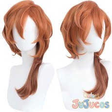 画像1: 中原中也　コスプレウィッグ　文豪ストレイドッグス　コスプレ鬘　JUJUcosplay (1)