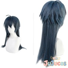 画像1: ツイステ　ディアソムニア寮　寮長　マレウス・ドラコニア　コスプレウィッグ　ツイステッドワンダーランド　コスプレ鬘　JUJUcosplay (1)