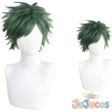 画像1: ツイステ　ハーツラビュル寮　運動着　副寮長　トレイ・クローバー　コスプレウィッグ　ツイステッドワンダーランド　コスプレ鬘　JUJUcosplay (1)