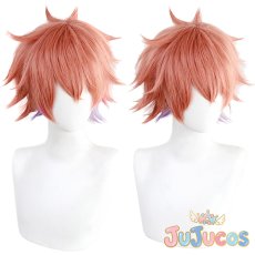 画像1: ツイステ　ハーツラビュル寮　1年生　エース・トラッポラ　コスプレウィッグ　ツイステッドワンダーランド　コスプレ鬘　JUJUcosplay (1)