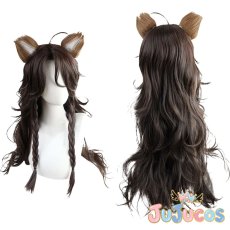 画像1: ツイステ　サバナクロー寮　レオナ・キングスカラー　コスプレウィッグ　ツイステッドワンダーランド　コスプレ鬘　JUJUcosplay (1)