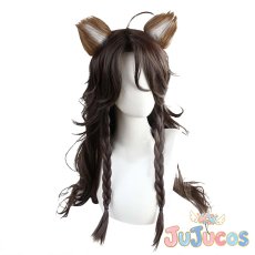 画像2: ツイステ　サバナクロー寮　レオナ・キングスカラー　コスプレウィッグ　ツイステッドワンダーランド　コスプレ鬘　JUJUcosplay (2)