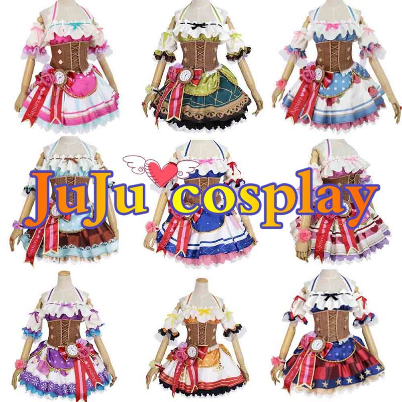 ラブライブ! サンシャイン!!　バレンタイン編　覚醒後　津島善子　国木田花丸　黒澤ルビィ　渡辺曜　黒澤ダイヤ　高海千歌　松浦果南　小原鞠莉　桜内梨子　 コスプレ衣装