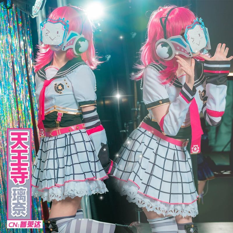 送料無料 ラブライブ! スクールアイドルフェスティバル 虹ヶ咲学園スクールアイドル同好会 天王寺 璃奈 コスプレ衣装