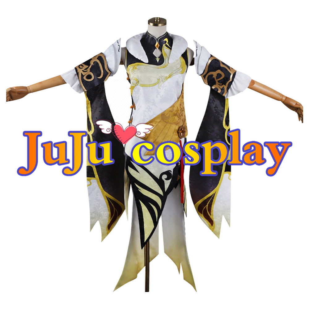 原神 凝光(ギョウコウ）紗の幽蘭 ドレス コスプレ COSPLAY