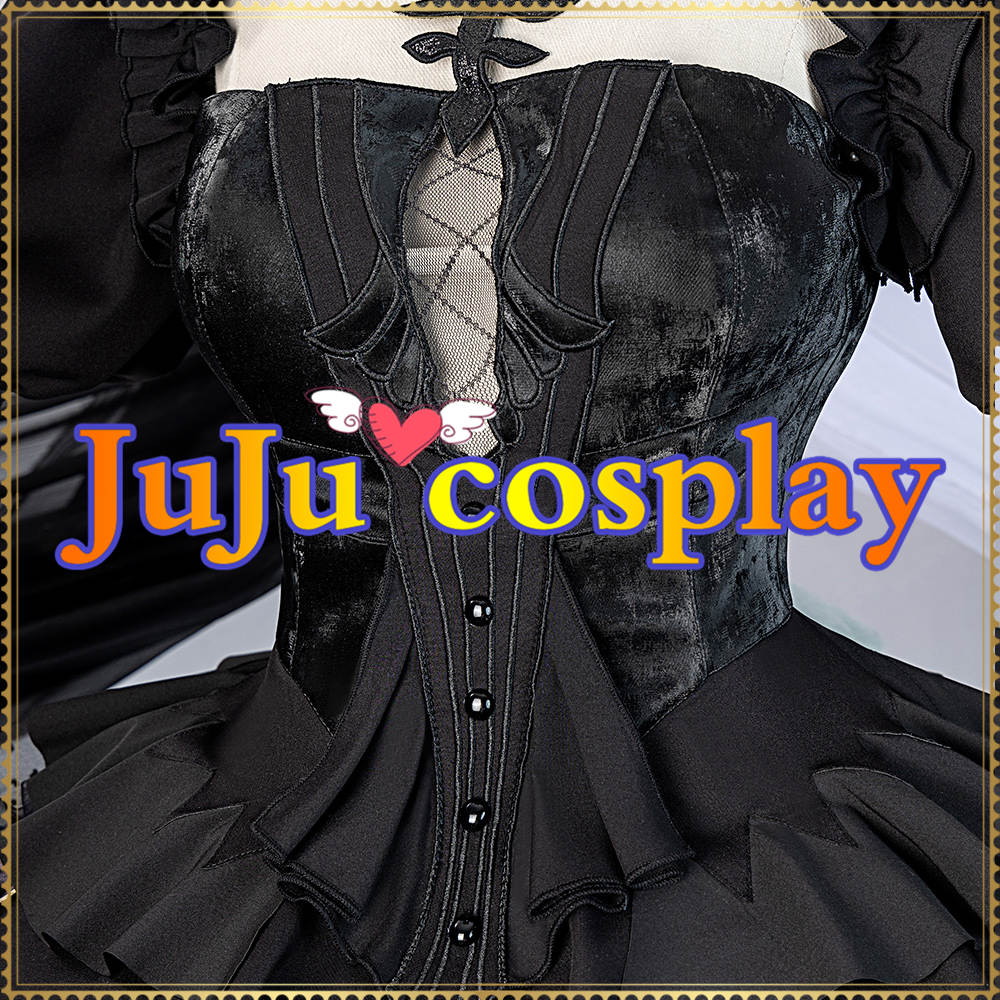 画像12: 送料無料 在庫品(翌日発送) BanG Dream! Ave Mujica 若葉睦 アークナイツ大陸版 コラボ衣装 コスプレ衣装 (12)