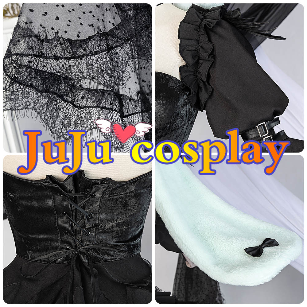 画像20: 送料無料 在庫品(翌日発送) BanG Dream! Ave Mujica 若葉睦 アークナイツ大陸版 コラボ衣装 コスプレ衣装 (20)