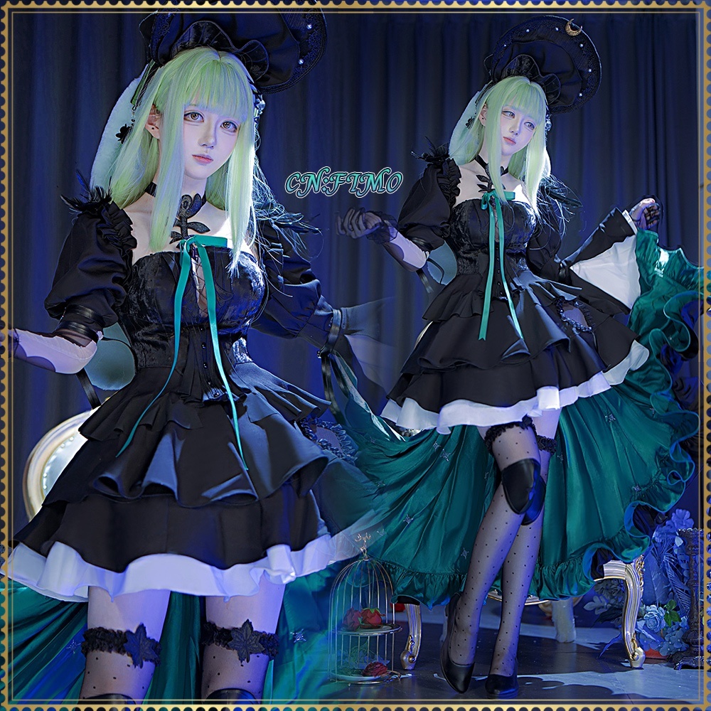 画像6: 送料無料 在庫品(翌日発送) BanG Dream! Ave Mujica 若葉睦 アークナイツ大陸版 コラボ衣装 コスプレ衣装 (6)