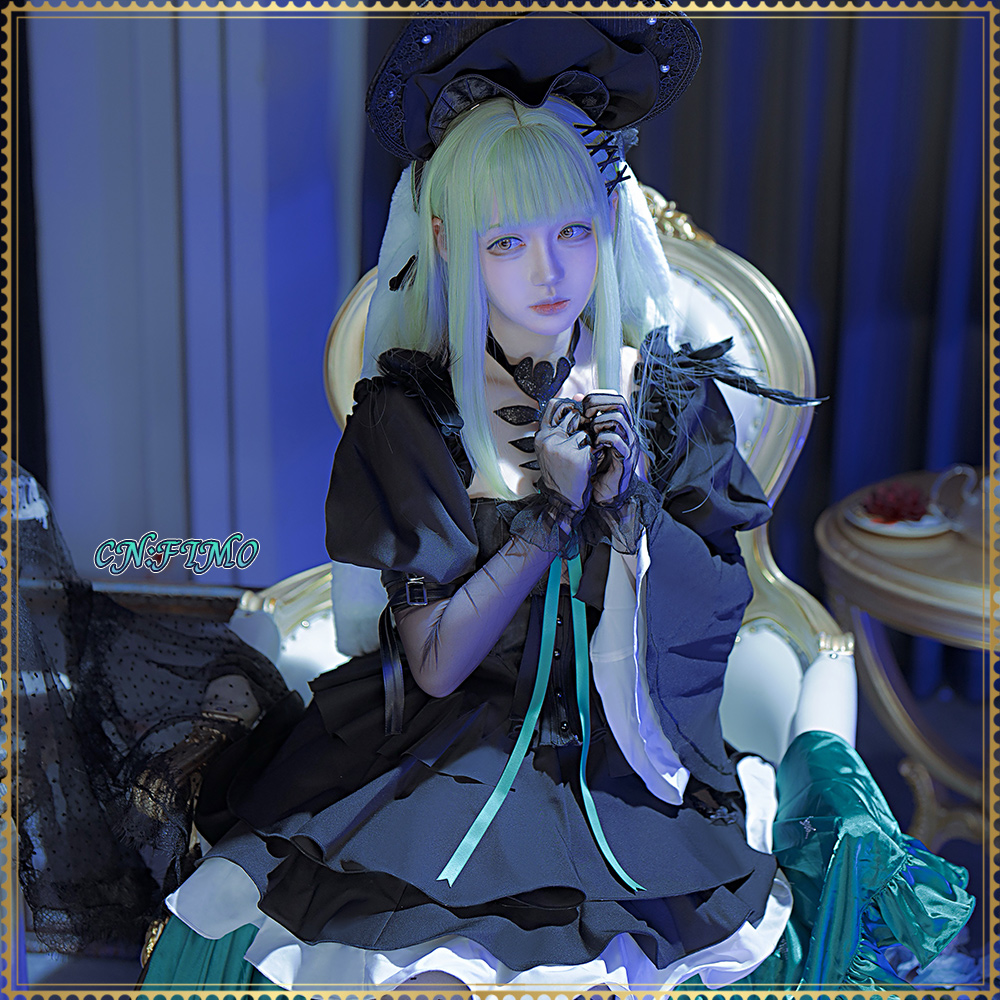 画像3: 送料無料 在庫品(翌日発送) BanG Dream! Ave Mujica 若葉睦 アークナイツ大陸版 コラボ衣装 コスプレ衣装 (3)