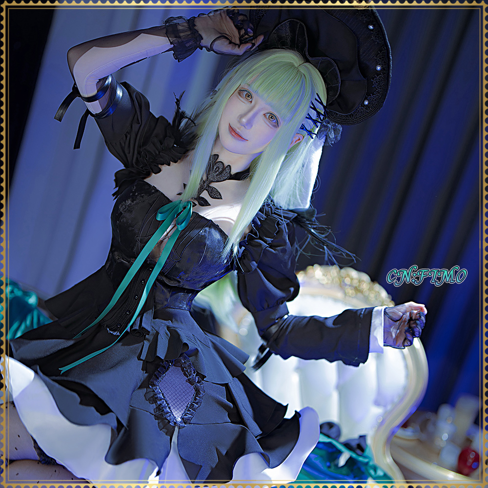 画像2: 送料無料 在庫品(翌日発送) BanG Dream! Ave Mujica 若葉睦 アークナイツ大陸版 コラボ衣装 コスプレ衣装 (2)